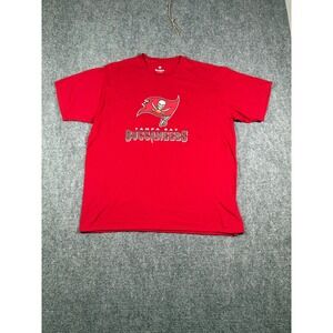 Fanatics Tampa Bay Buccaneers NFL T Shirt Red‎ Mens XL Football Tee
